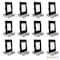 Nuwatt 4" Square Ultra Thin Black Trim LED Recessed Lighting 5CCT 2700K/3000K/3500K/4000K/5000K 12 PK NW-P-SQDL-4-9W-5CT-BLK-12P - alternate 1